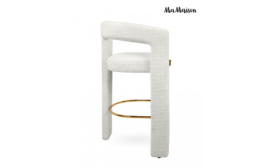 MaMaison krzesło barowe LOGAN białe