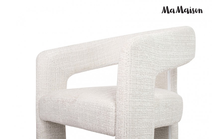 MaMaison krzesło barowe LOGAN białe