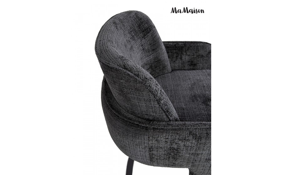 MaMaison krzesło BORA czarne