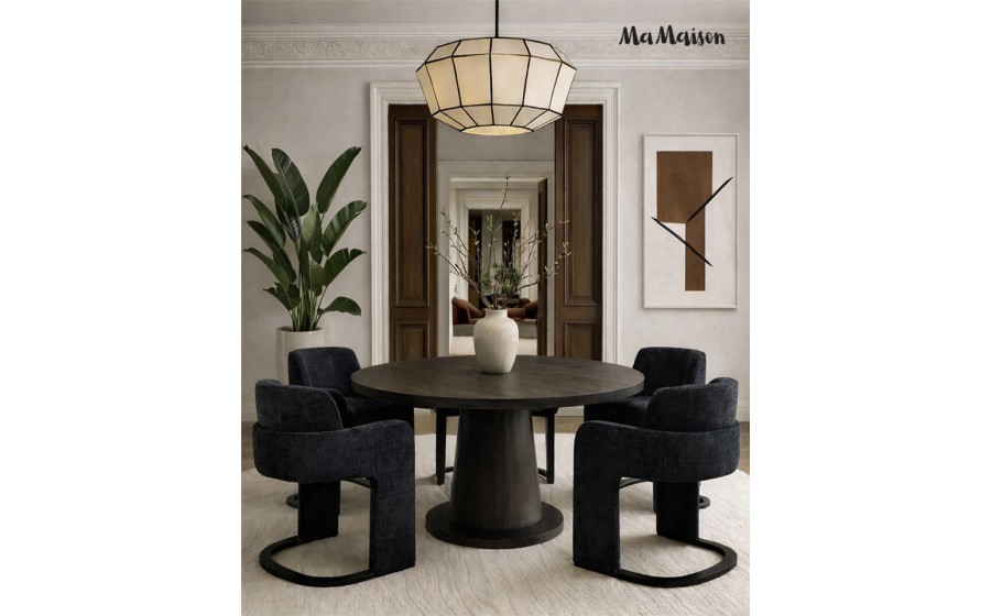 MaMaison krzesło BORA czarne