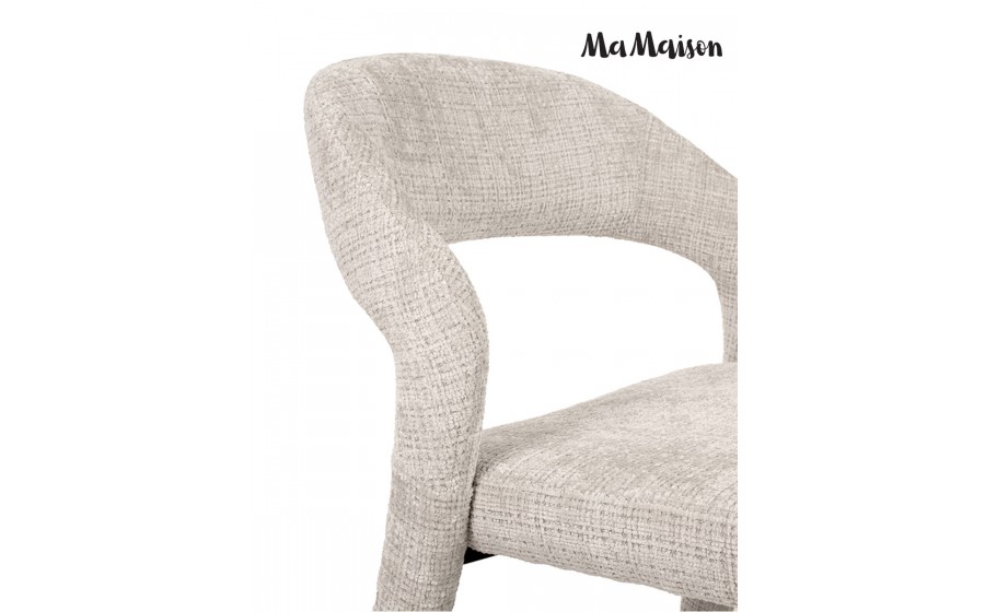 MaMaison krzesło tapicerowane KOS beżowe