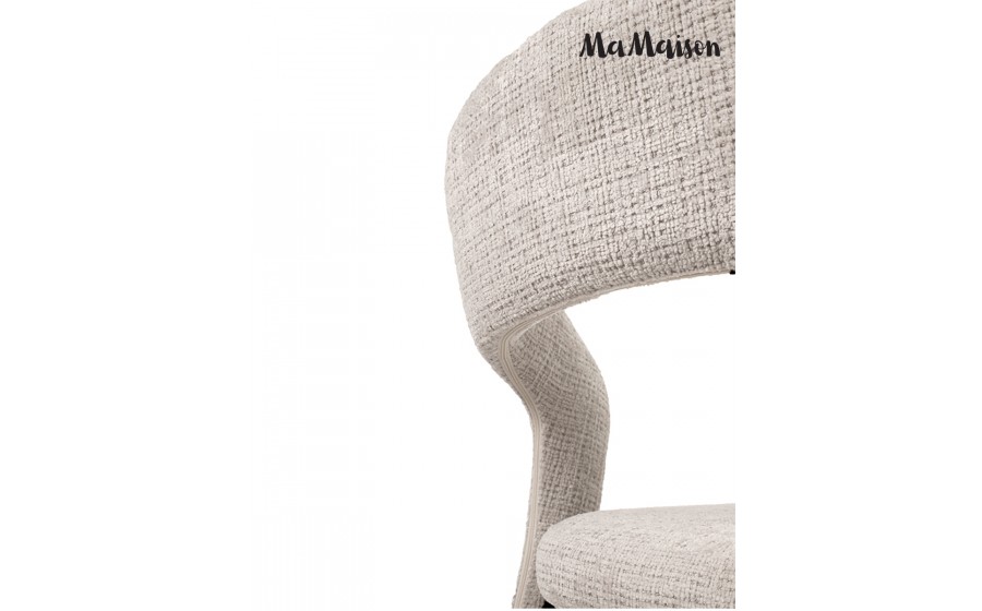 MaMaison krzesło tapicerowane KOS beżowe