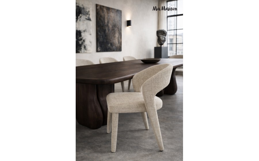 MaMaison krzesło tapicerowane KOS beżowe