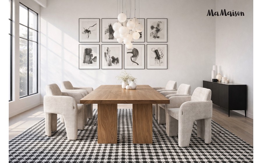 MaMaison krzesło LAUREN beżowe