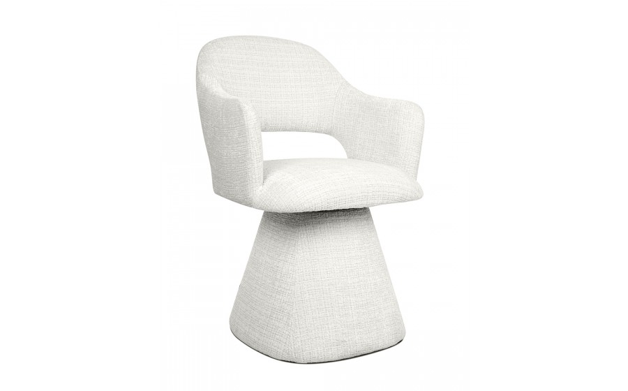 MaMaison krzesło obrotowe VERONA białe