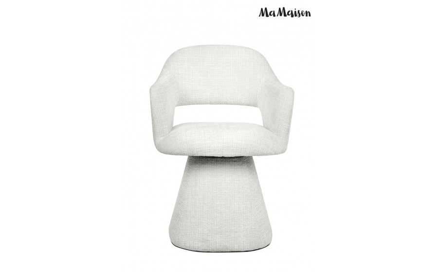 MaMaison krzesło obrotowe VERONA białe