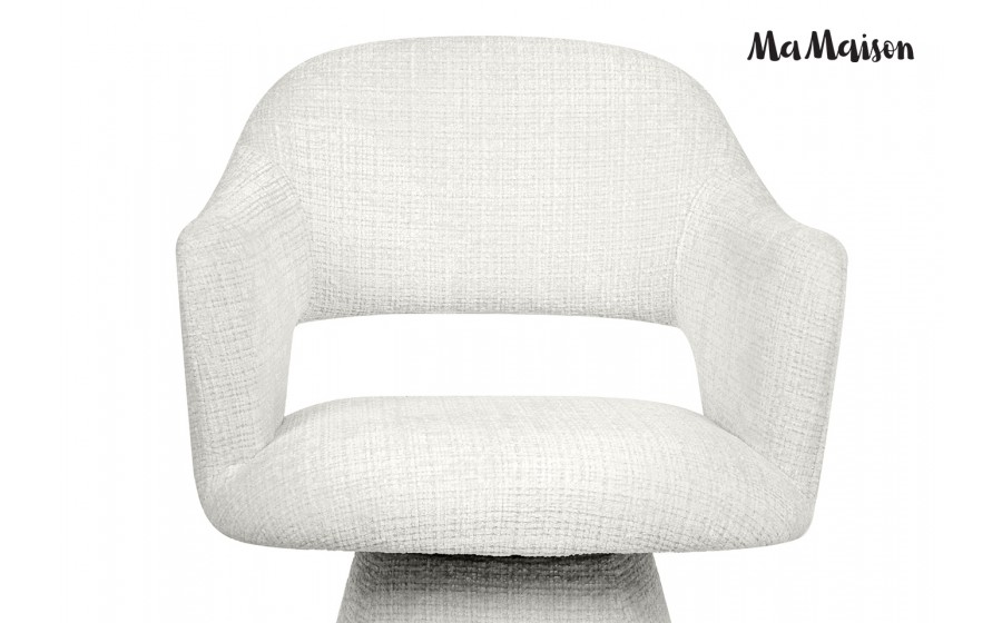 MaMaison krzesło obrotowe VERONA białe