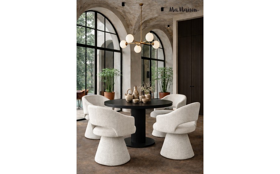 MaMaison krzesło obrotowe VERONA białe