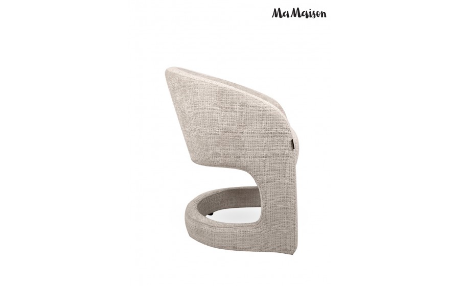MaMaison krzesło SHELLY beżowe