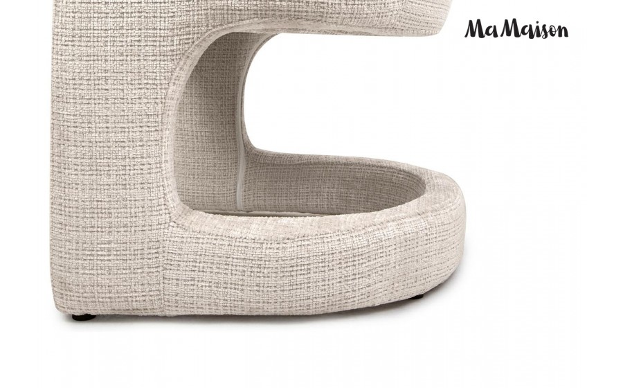 MaMaison krzesło SHELLY beżowe