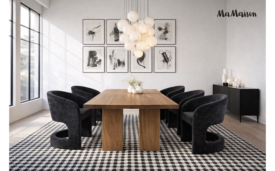 MaMaison krzesło SHELLY czarne