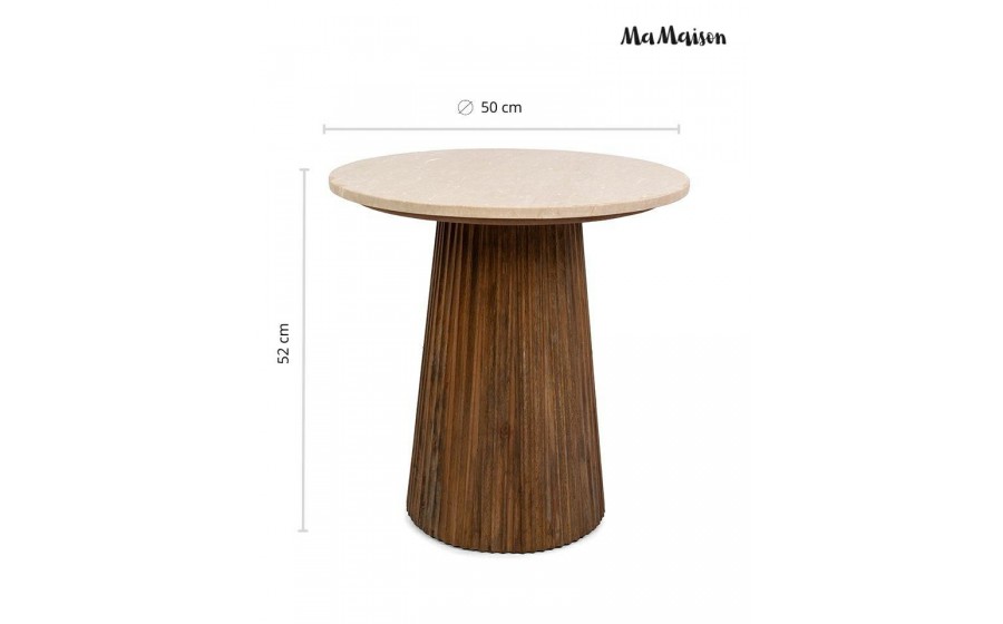 MaMaison stolik ARGENTINA marmur /  drewno