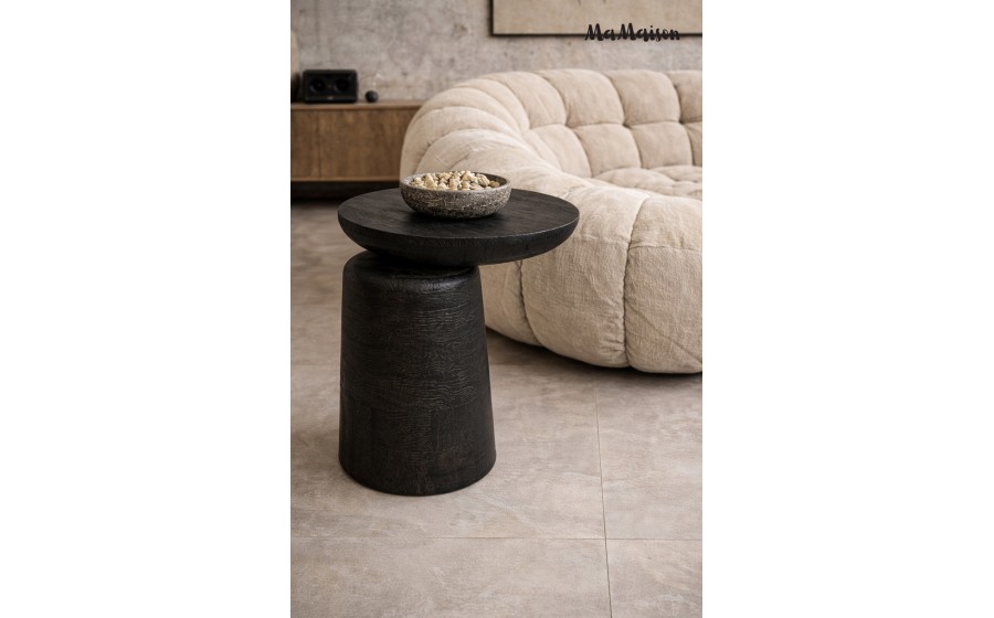 MaMaison stolik ELIAS 41 czarny / drewno