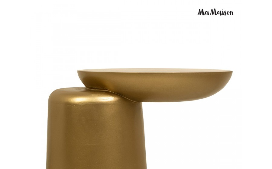 MaMaison stolik ELIAS 41 złoty / drewno