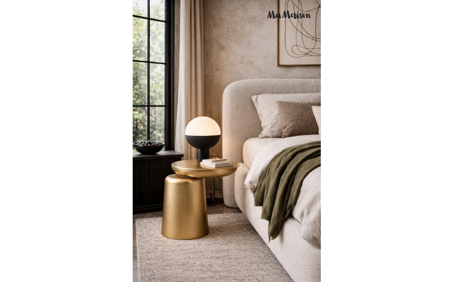 MaMaison stolik ELIAS 41 złoty / drewno