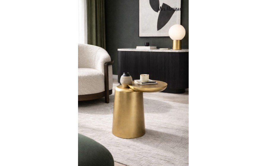 MaMaison stolik ELIAS 41 złoty / drewno