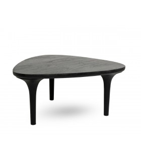 MaMaison stolik kawowy LAMINAR 86 czarny / drewno mango