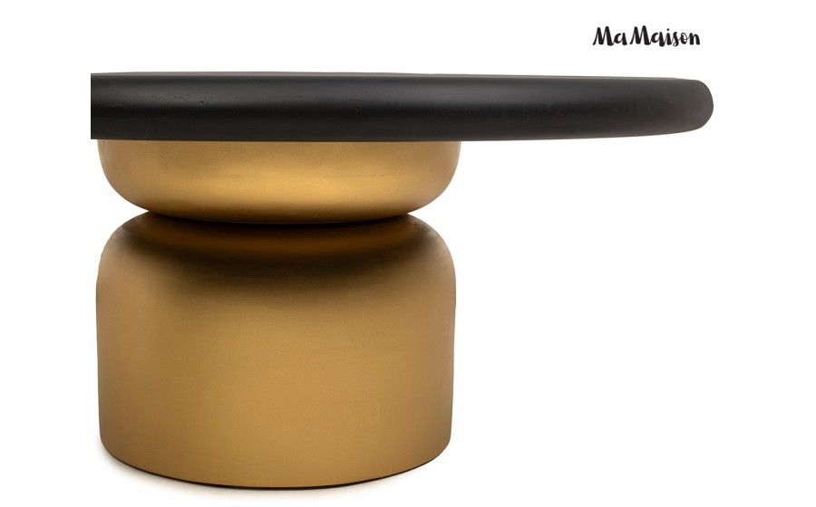 MaMaison stolik kawowy LEONARDO złoty /  czarny