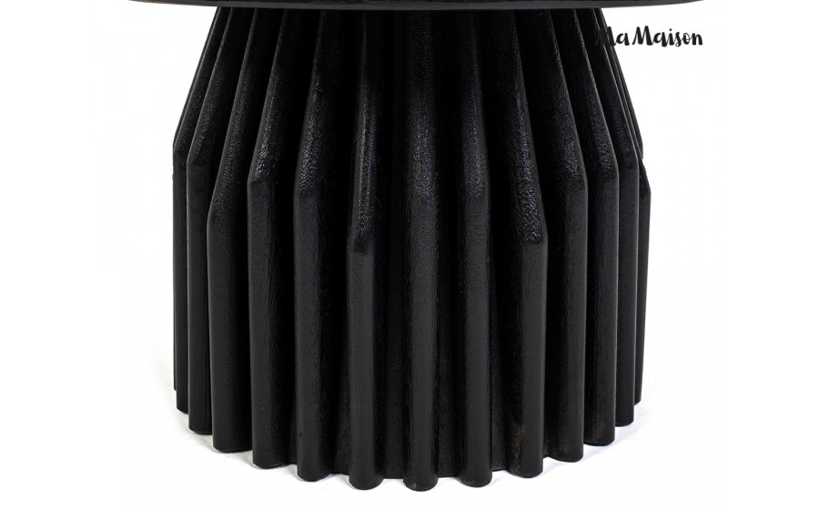 MaMaison stolik kawowy LEVANTE 75 czarny  marmur / drewno