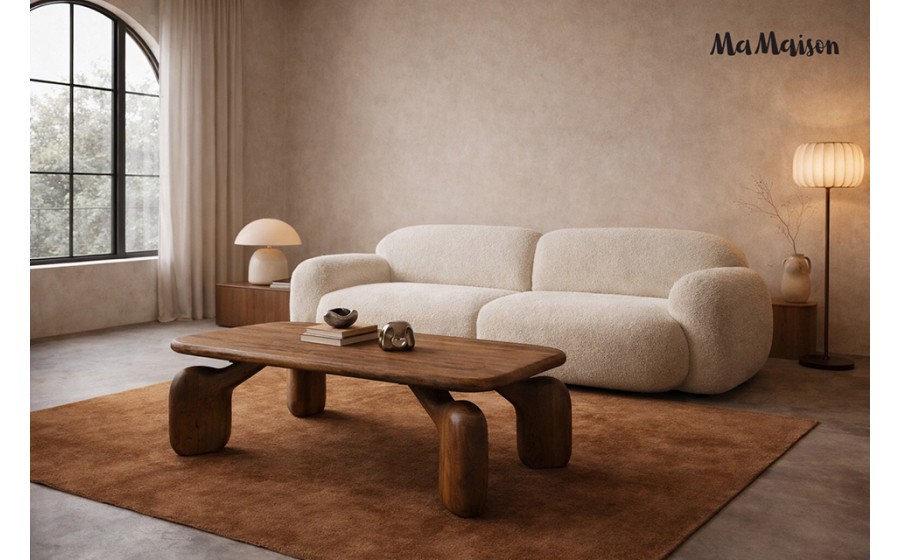 MaMaison stolik kawowy ORIZON 120 brązowy /  drewno