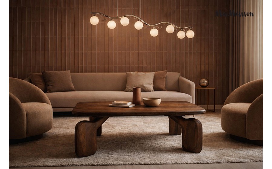 MaMaison stolik kawowy ORIZON 120 brązowy /  drewno