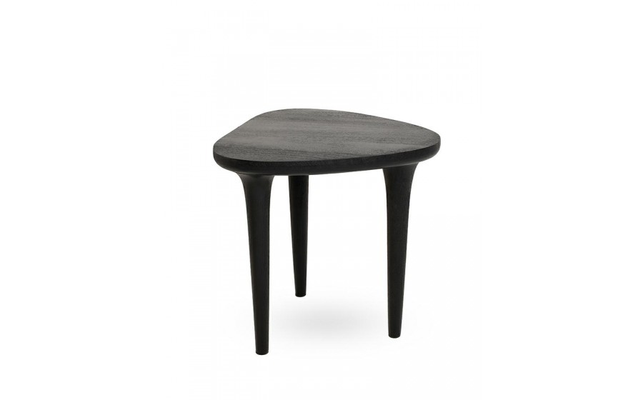 MaMaison stolik LAMINAR 49 czarny / drewno