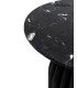 MaMaison stolik LEVANTE 50 czarny marmur /  drewno