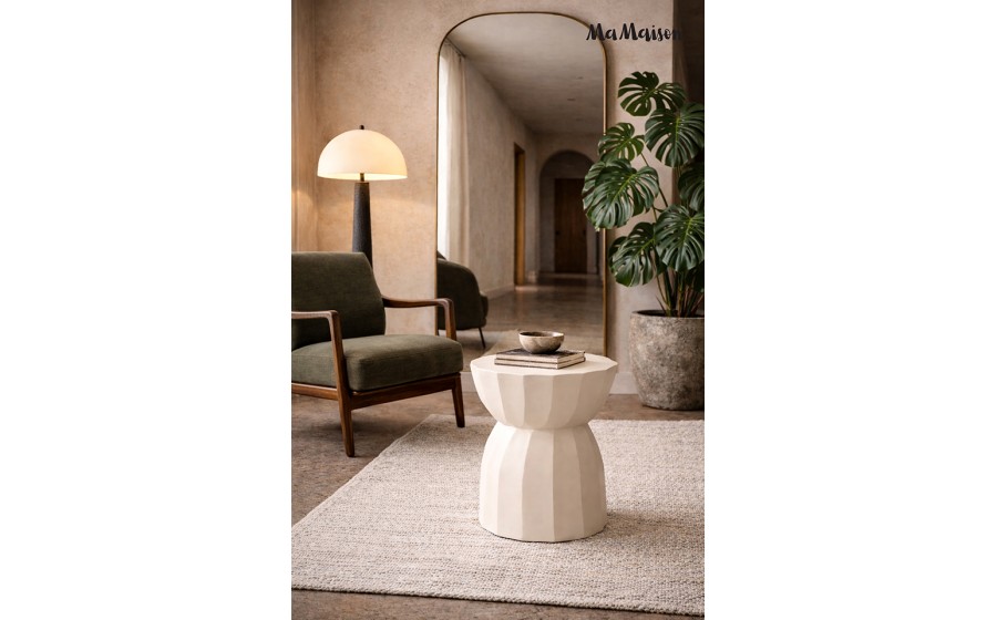 MaMaison stolik ROLLING beżowy / drewno