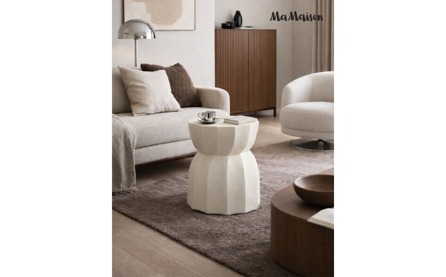 MaMaison stolik ROLLING beżowy / drewno