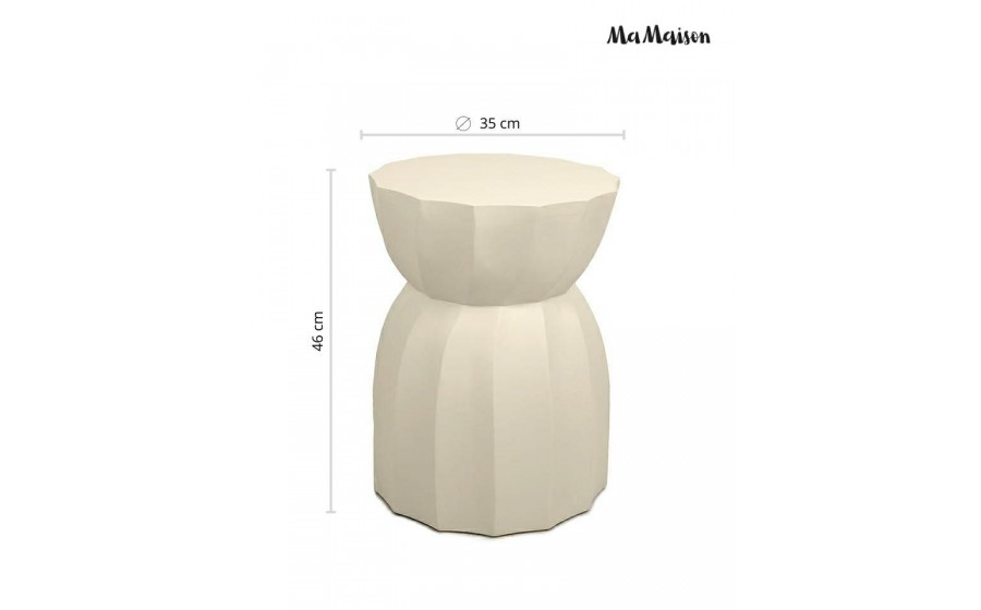 MaMaison stolik ROLLING beżowy / drewno