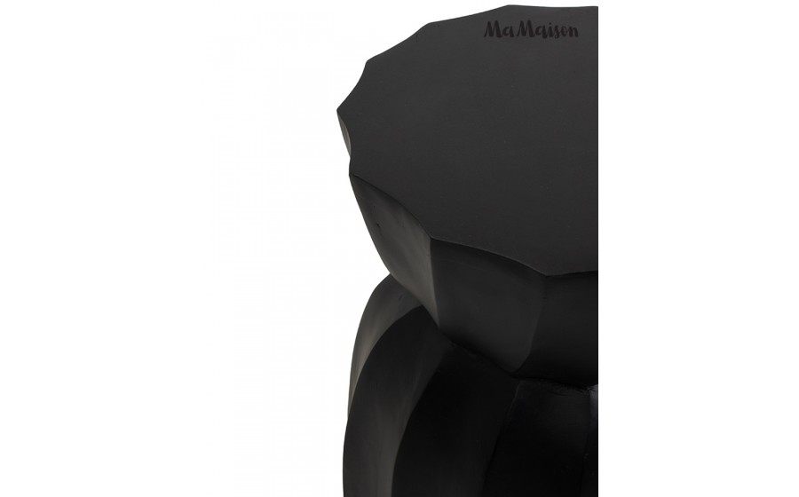 MaMaison stolik kawowy ROLLING 35 czarny drewno mango