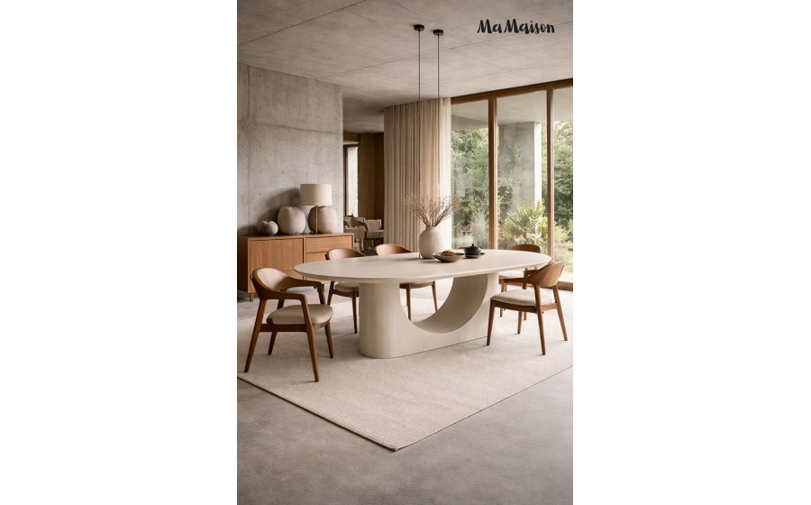 MaMaison stół jadalniany ICARO 220 beżowy / drewno