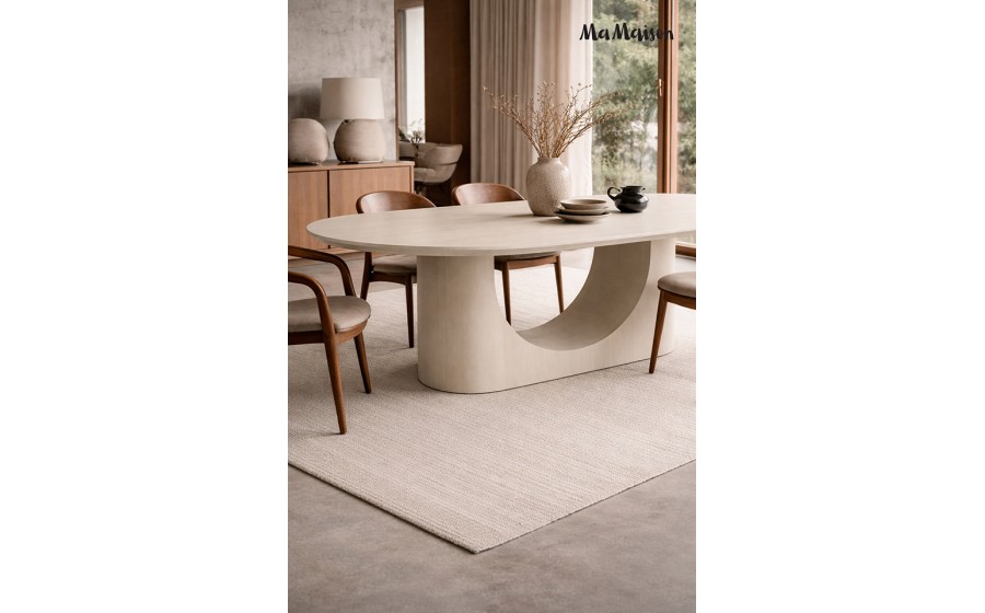 MaMaison stół jadalniany ICARO 220 beżowy / drewno