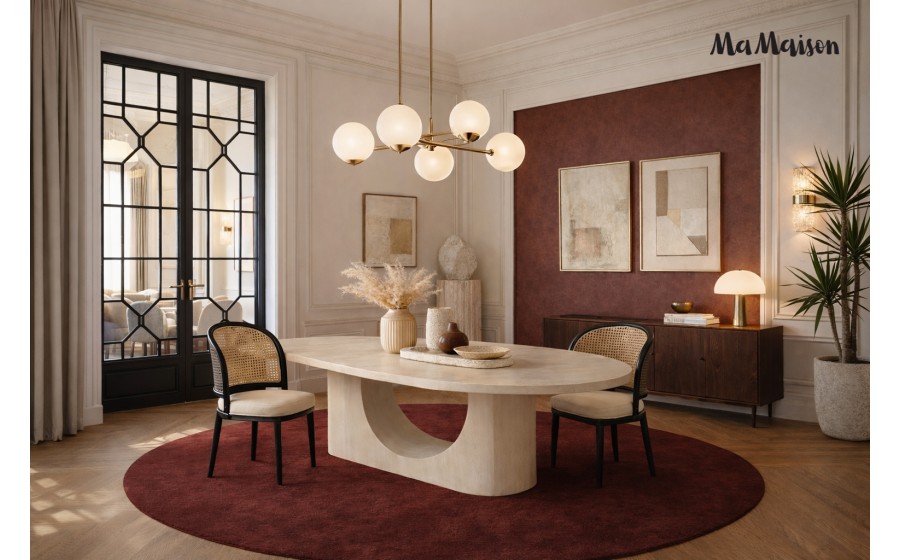 MaMaison stół jadalniany ICARO 220 beżowy / drewno
