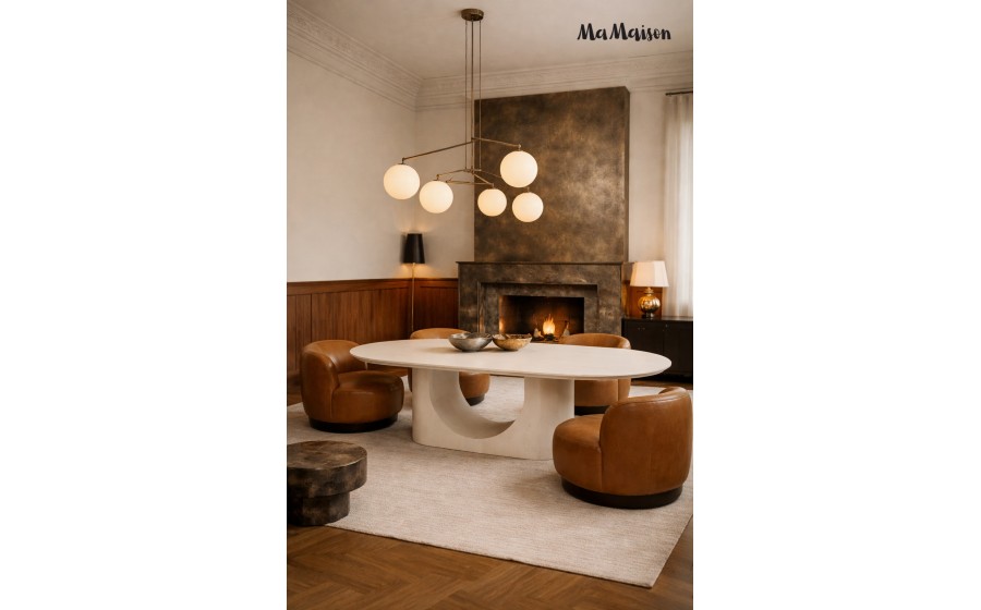 MaMaison stół jadalniany ICARO 220 beżowy / drewno