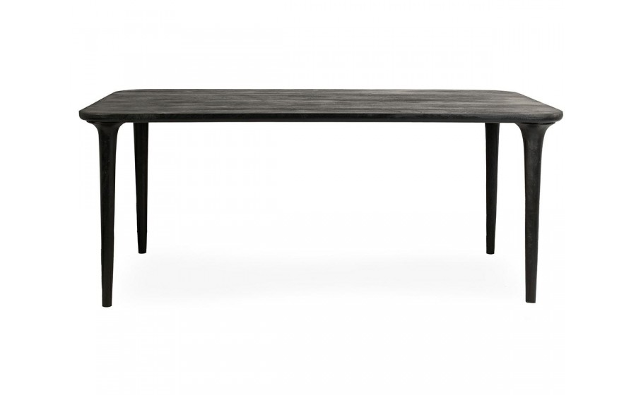 MaMaison stół jadalniany LAMINAR 200x77 czarny / drewno