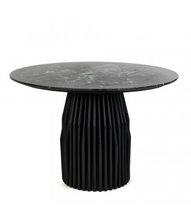 MaMaison stół jadalniany LEVANTE 120  czarny / marmur