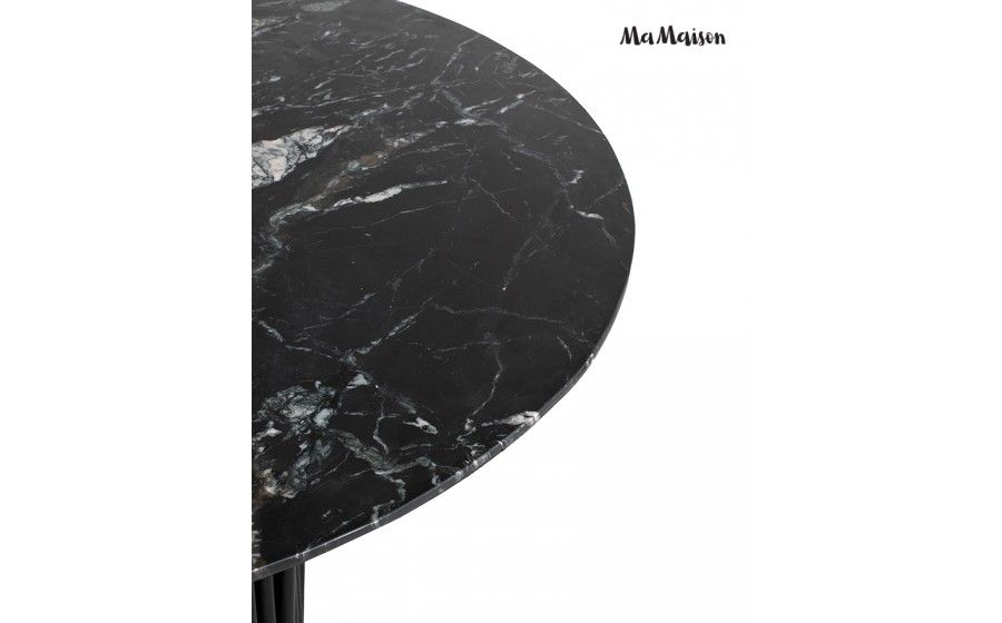 MaMaison stół jadalniany LEVANTE 120  czarny / marmur