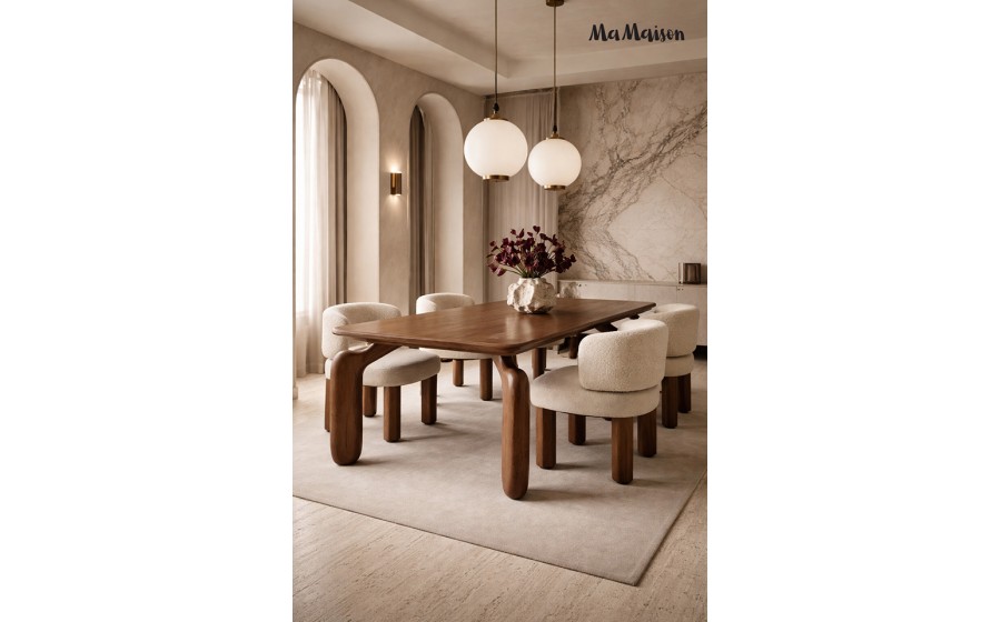 MaMaison stół jadalniany ORIZON 200  brązowy / drewno