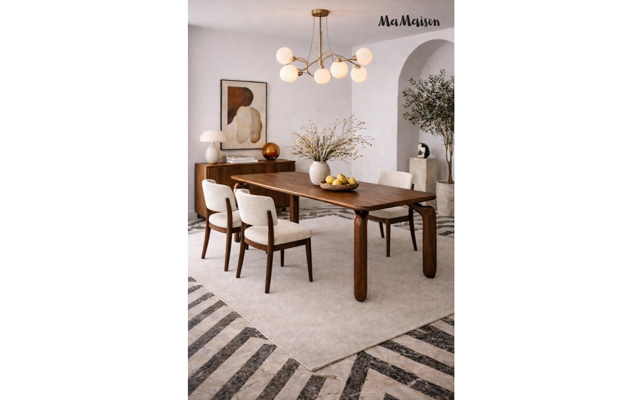 MaMaison stół jadalniany ORIZON 200  brązowy / drewno