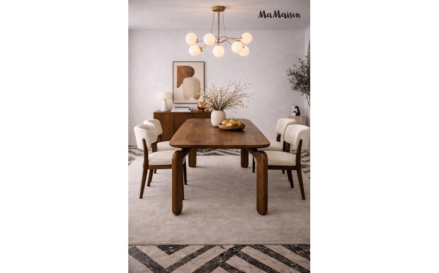 MaMaison stół jadalniany ORIZON 200  brązowy / drewno