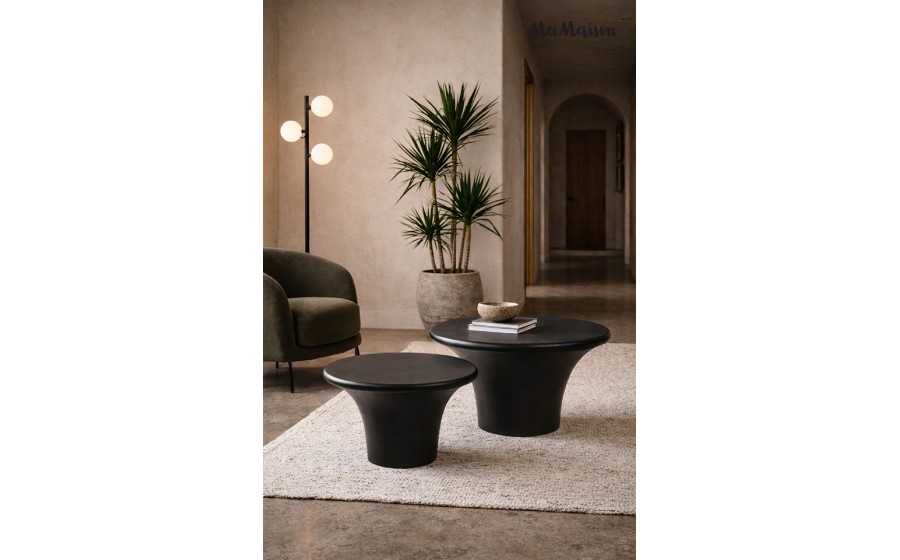 MaMaison zestaw stolików kawowych PODIUM  czarny