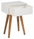 ACTONA szafka MITRA biała - MDF, nogi dębowe
