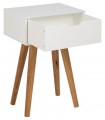 ACTONA szafka MITRA biała - MDF, nogi dębowe
