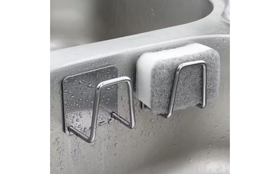 Zestaw dwóch uchwytów na zmywak SHP POMAX czarny