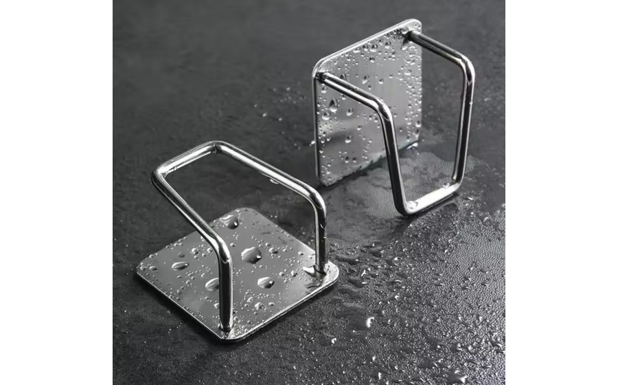 Zestaw dwóch uchwytów na zmywak SHP POMAX czarny