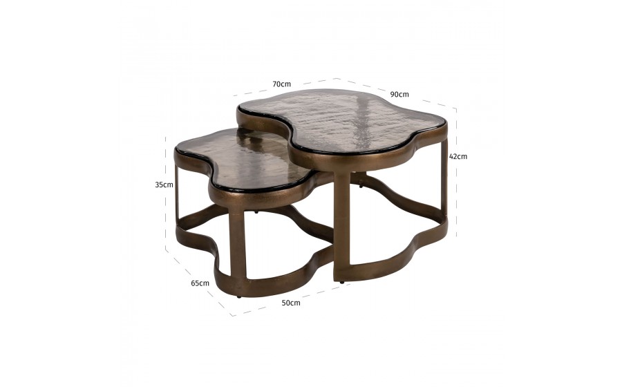 RICHMOND zestaw stolików kawowych FAIRFIELD