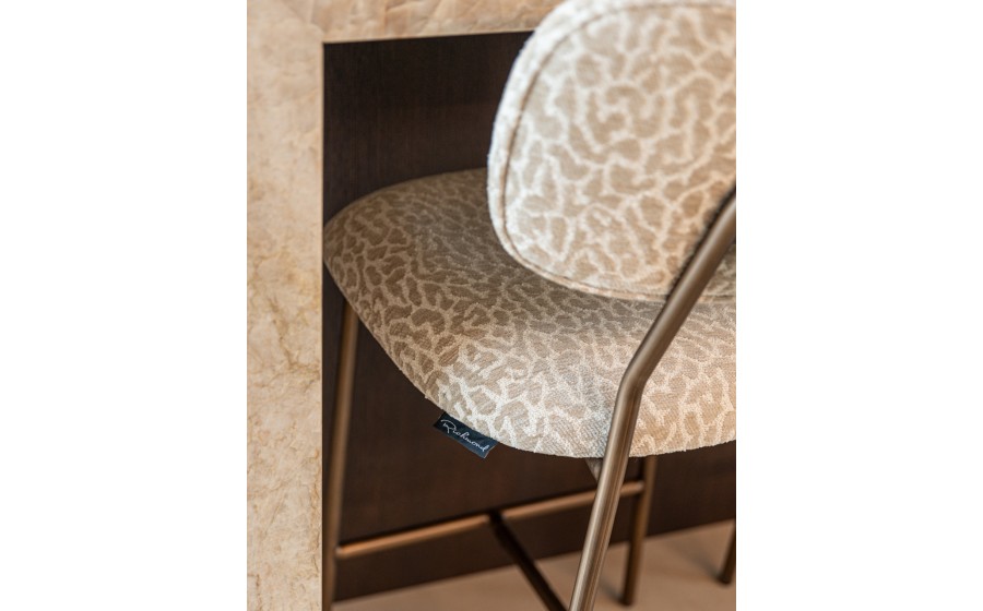 RICHMOND zestaw 2 krzeseł barowych XENIA 65 cm beżowy