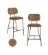 RICHMOND zestaw 2 krzeseł barowych XENIA 65 cm brązowy