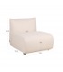 RICHMOND fotel do sofy ogrodowej DAWSON beżowy